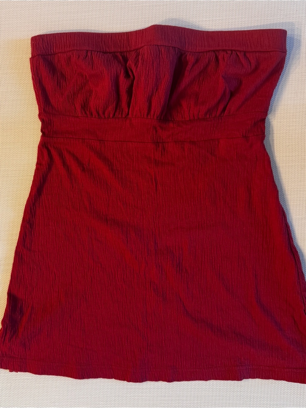 Strapless Red Tube Top Women's size L
